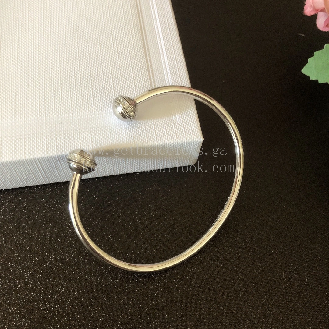 Piaget Possession Open Bangle Bracelet White Gold with Diamonds