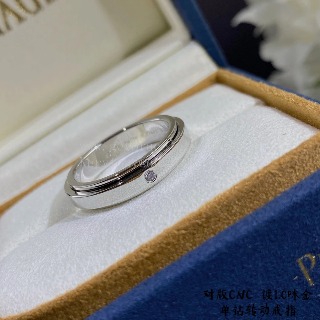 Piaget Possession Ring With 1 Diamonds Large White Gold Rose Gold
