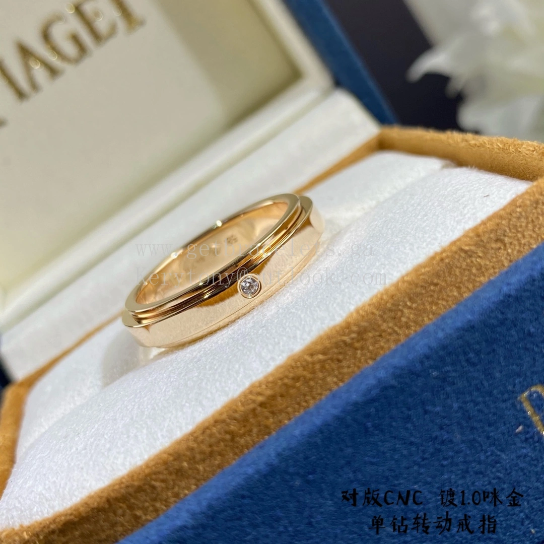 Piaget Possession Ring With 1 Diamonds Large White Gold Rose Gold