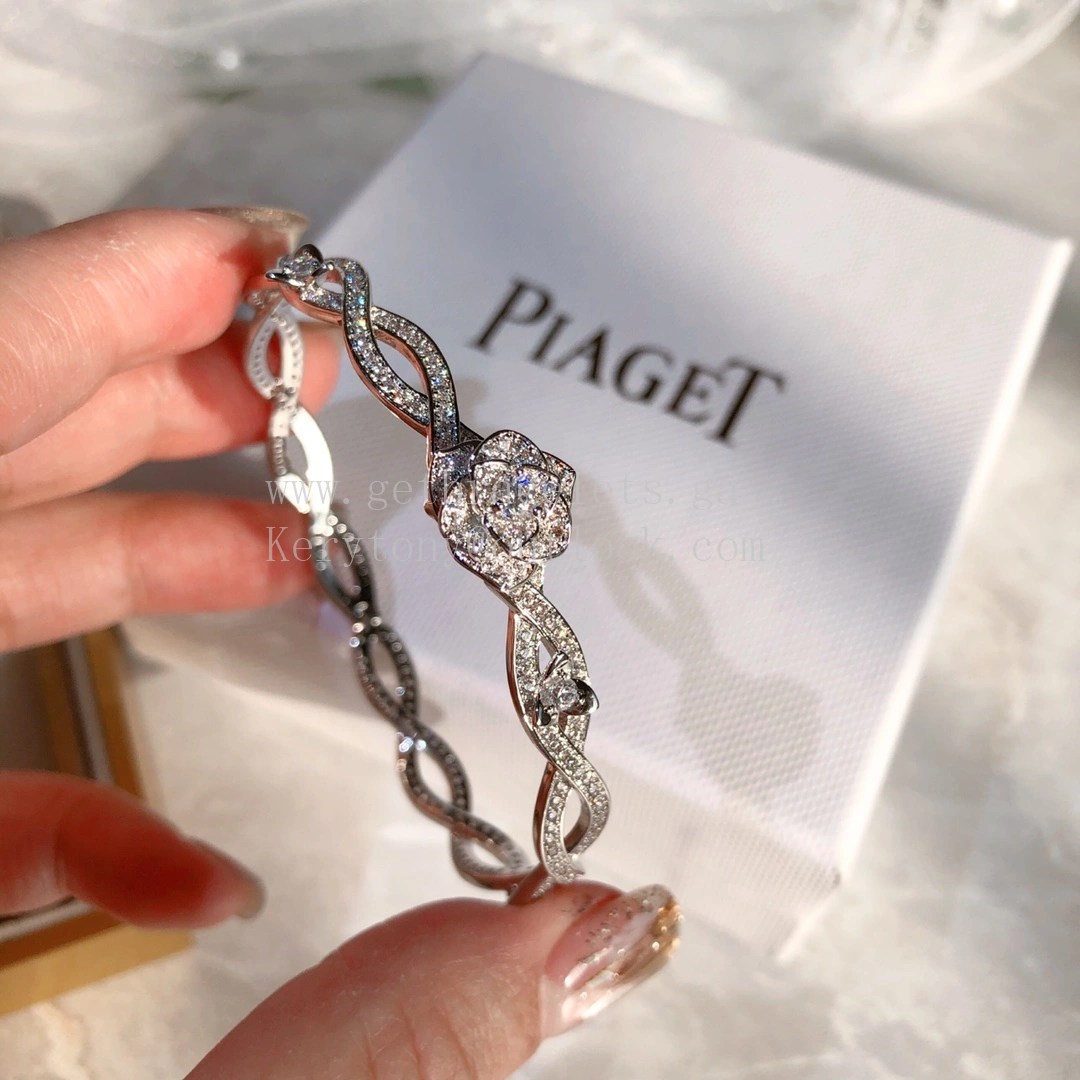 Piaget Rose Bracelet White Gold with Pave diamonds