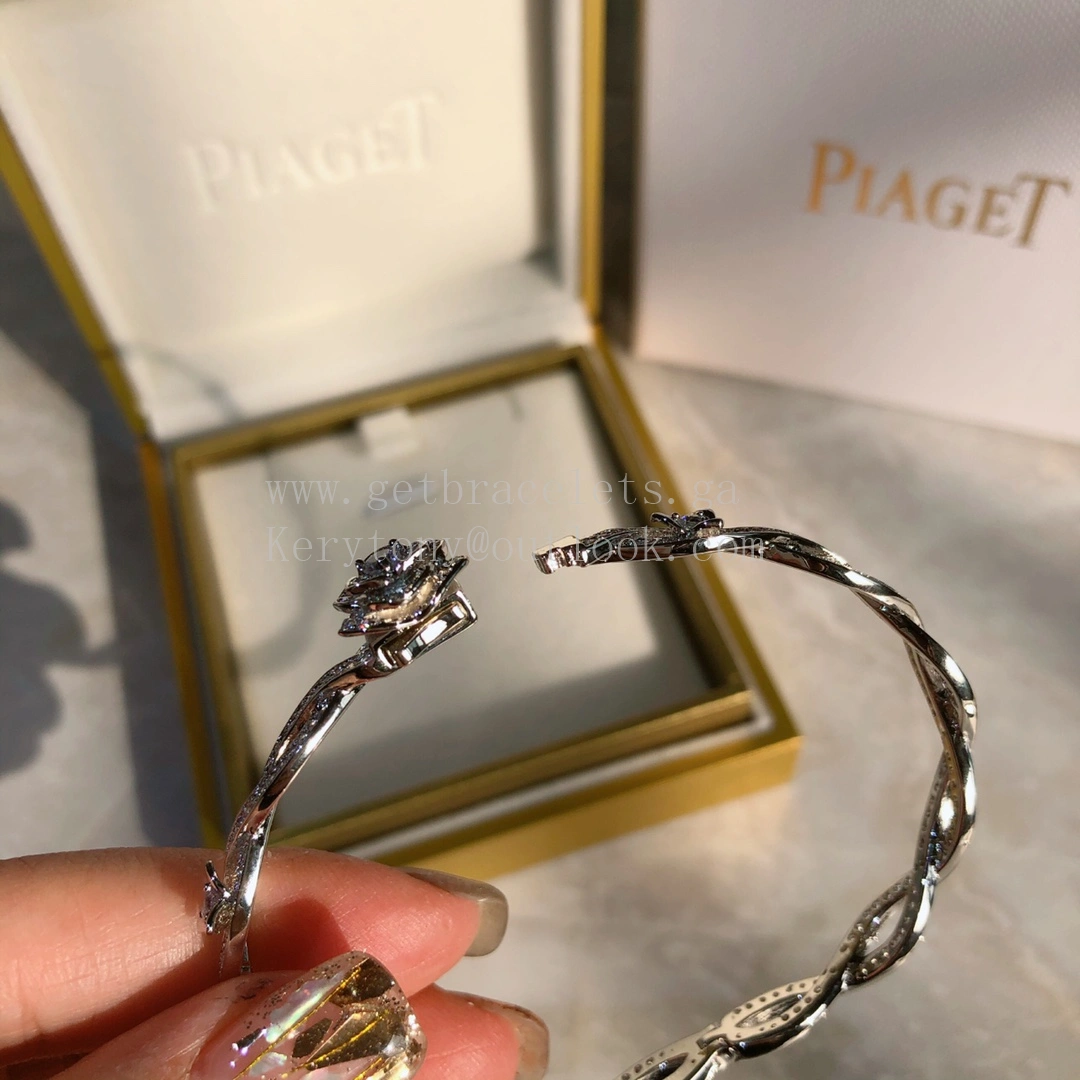 Piaget Rose Bracelet White Gold with Pave diamonds