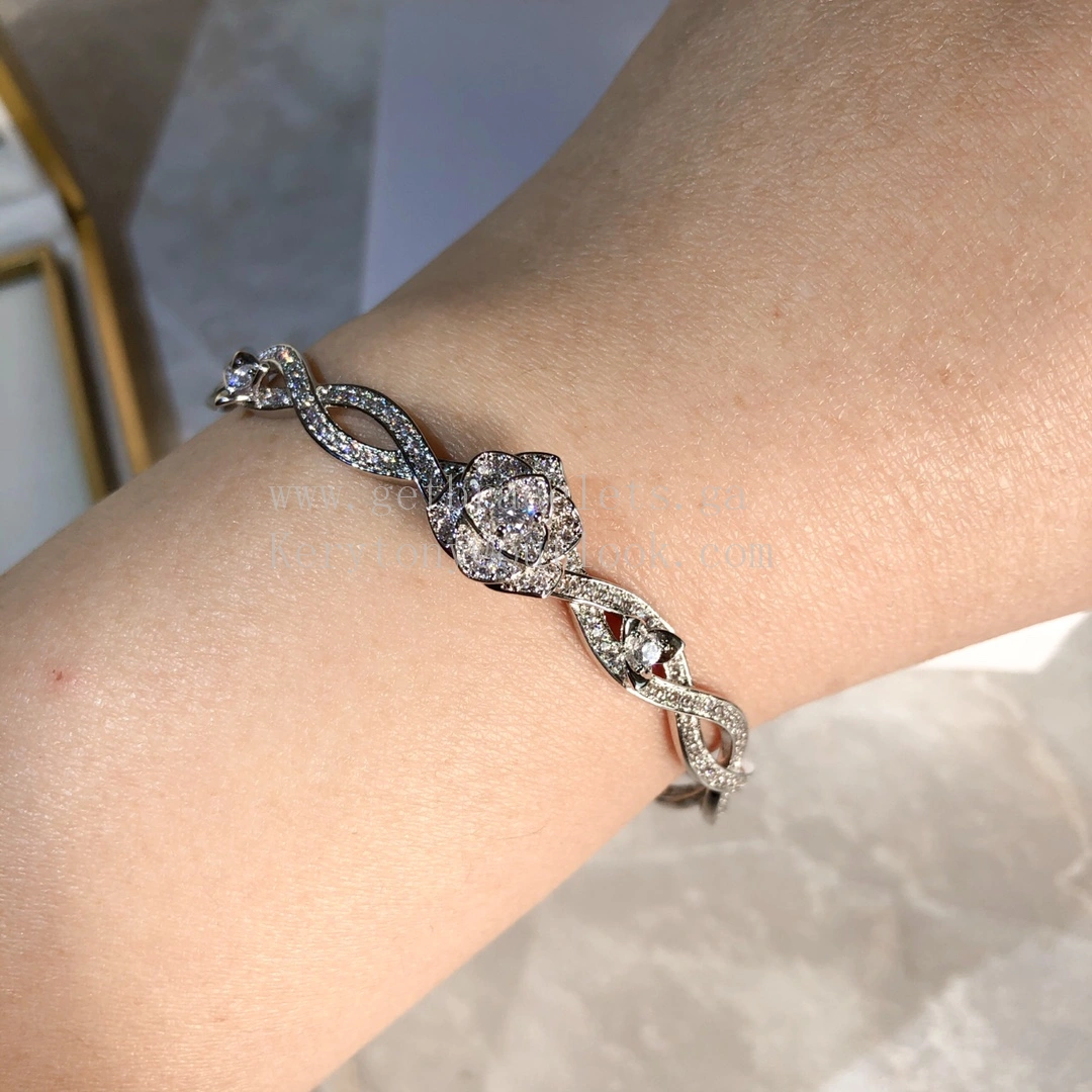 Piaget Rose Bracelet White Gold with Pave diamonds