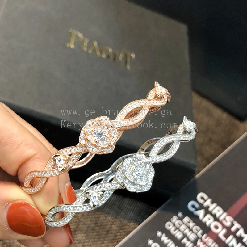 Piaget Rose Bracelet White Gold with Pave diamonds