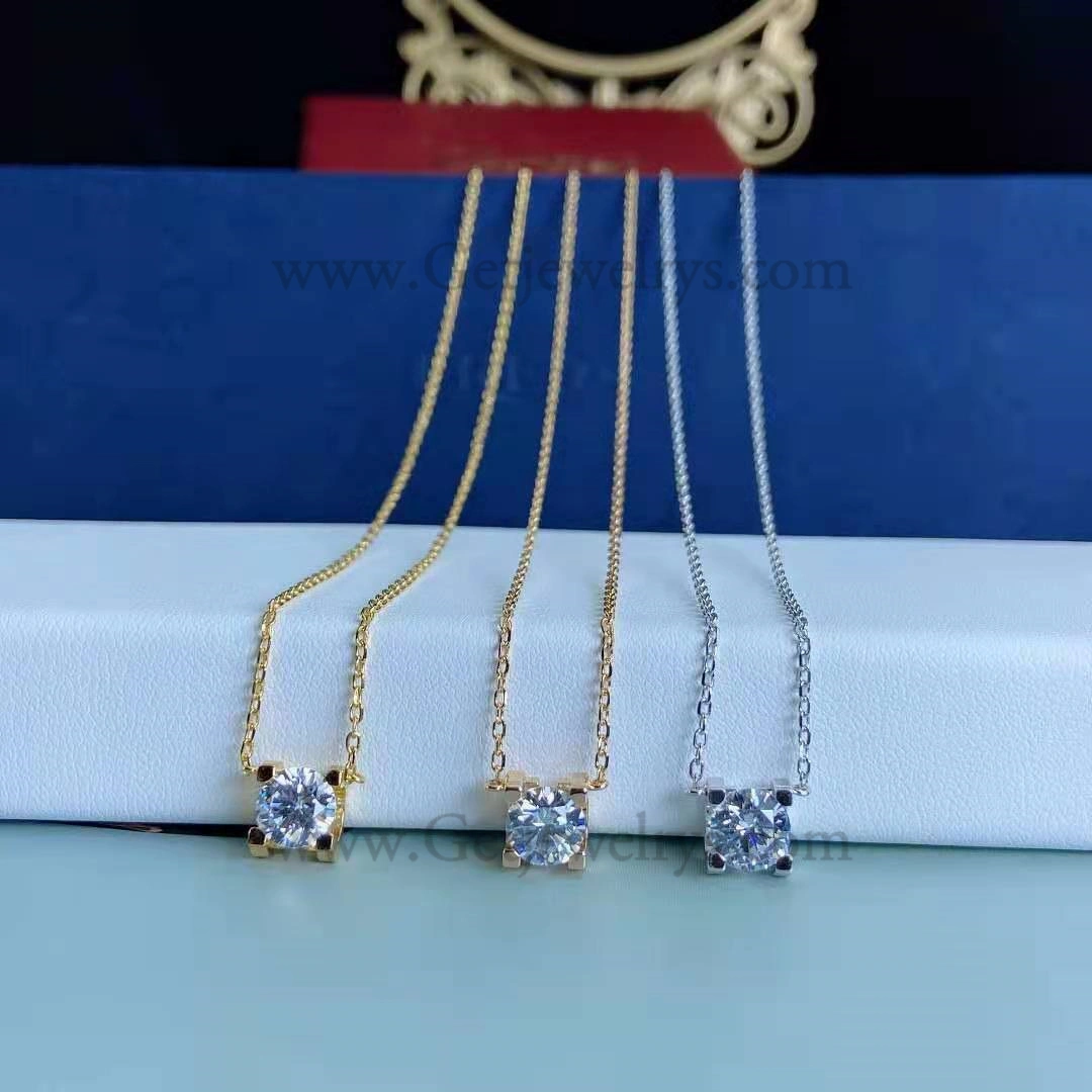 Replica C DE Cartier Necklace Yellow Gold with Diamons N7405700