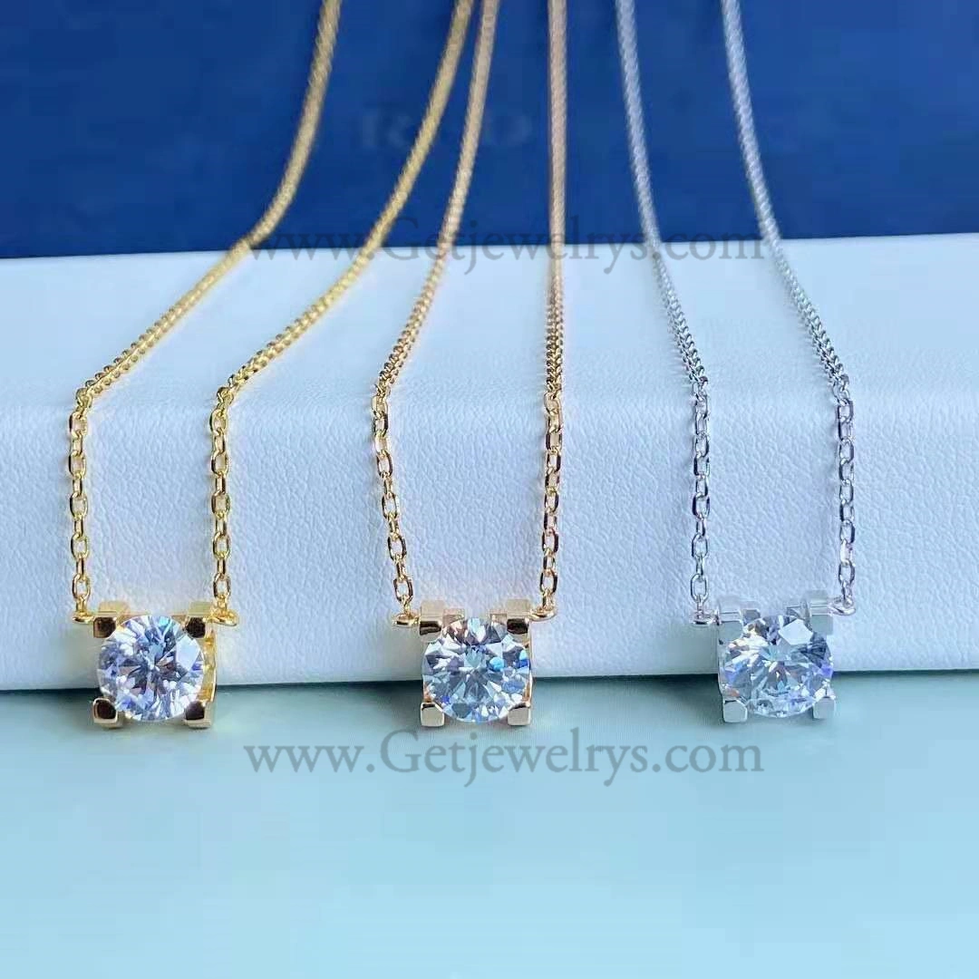 Replica C DE Cartier Necklace Yellow Gold with Diamons N7405700