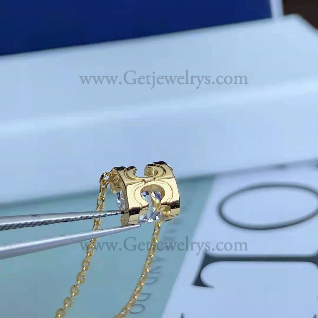 Replica C DE Cartier Necklace Yellow Gold with Diamons N7405700