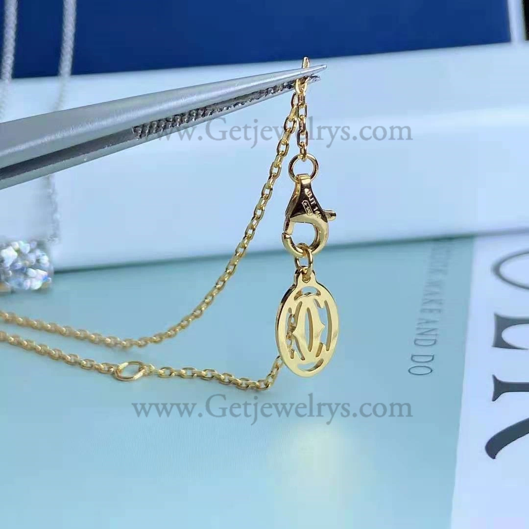 Replica C DE Cartier Necklace Yellow Gold with Diamons N7405700