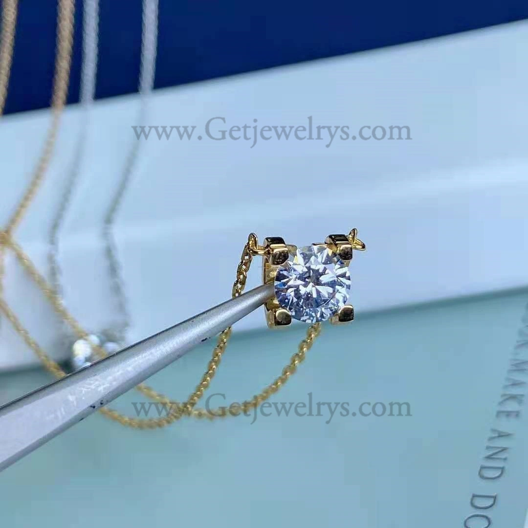 Replica C DE Cartier Necklace Yellow Gold with Diamons N7405700