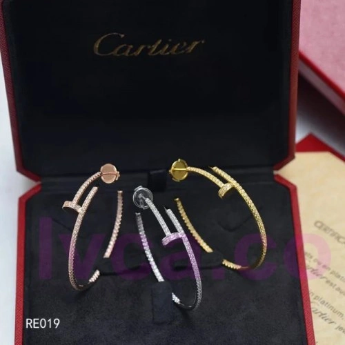 Replica Cartier Juste Un Clou Earring 18K Pink Gold With Diamonds N8515009