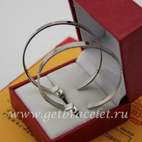 Replica Cartier Love Earrings White Gold B8028300
