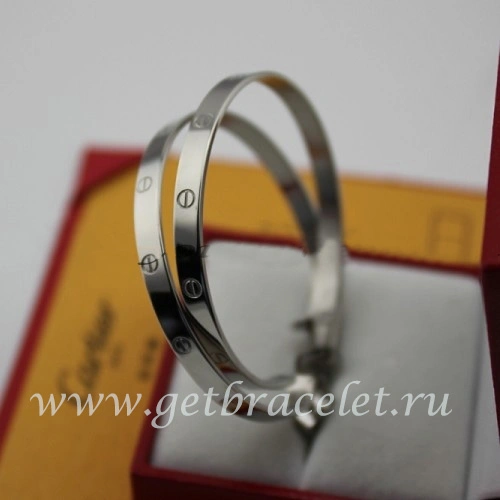 Replica Cartier Love Earrings White Gold B8028300