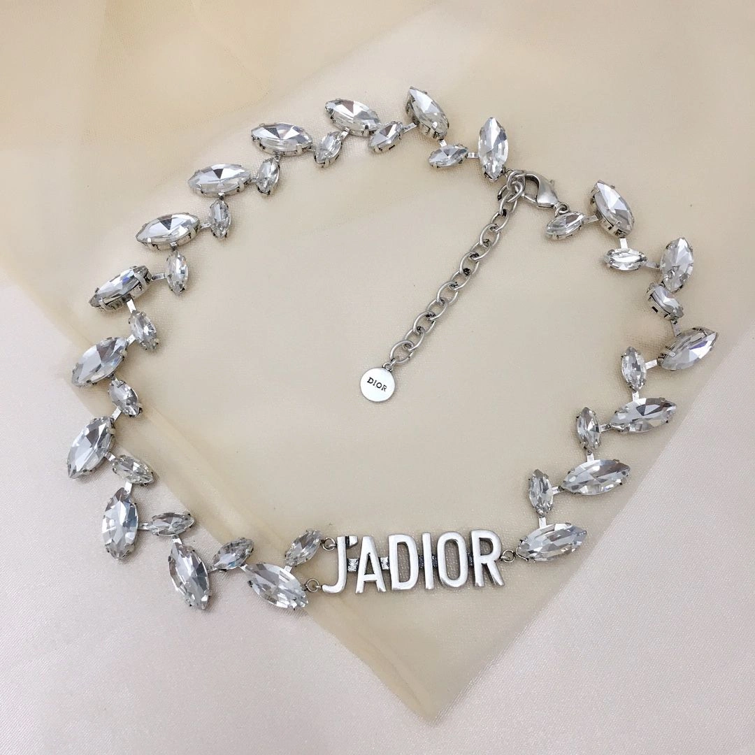Replica Christian Dior Silver J’ADIOR Charm Luxury Marquise Diamonds Females White Cyrstal Necklace Online