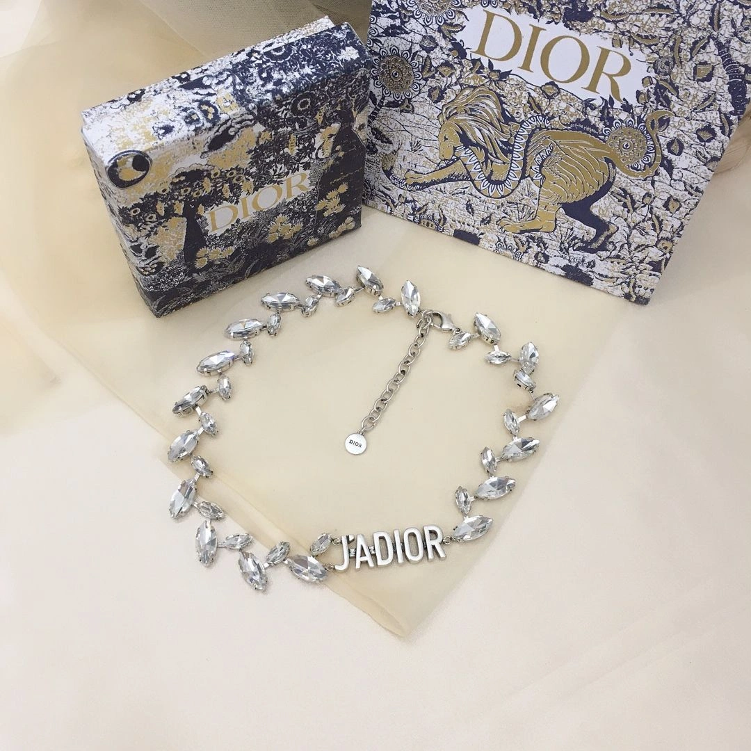 Replica Christian Dior Silver J’ADIOR Charm Luxury Marquise Diamonds Females White Cyrstal Necklace Online