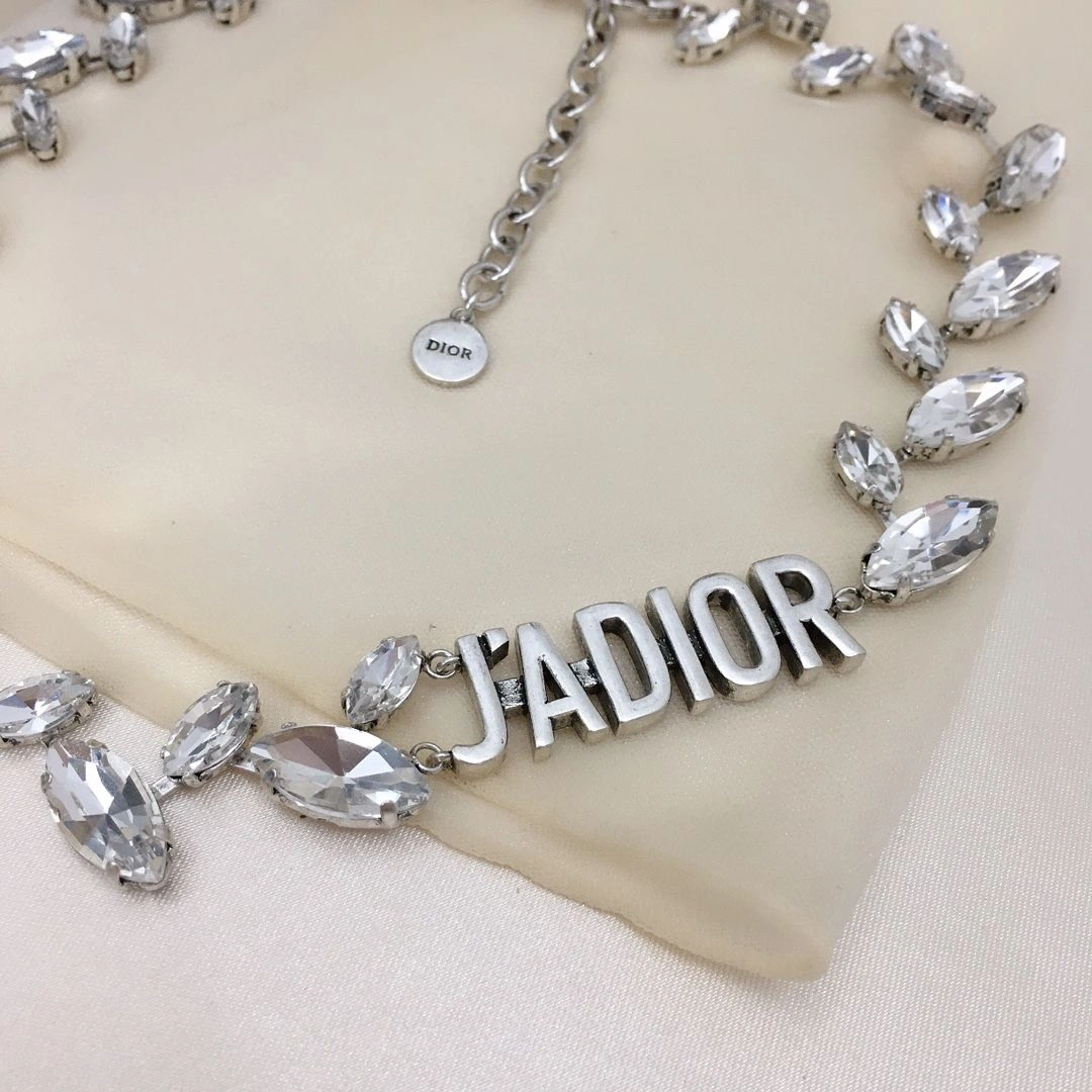 Replica Christian Dior Silver J’ADIOR Charm Luxury Marquise Diamonds Females White Cyrstal Necklace Online