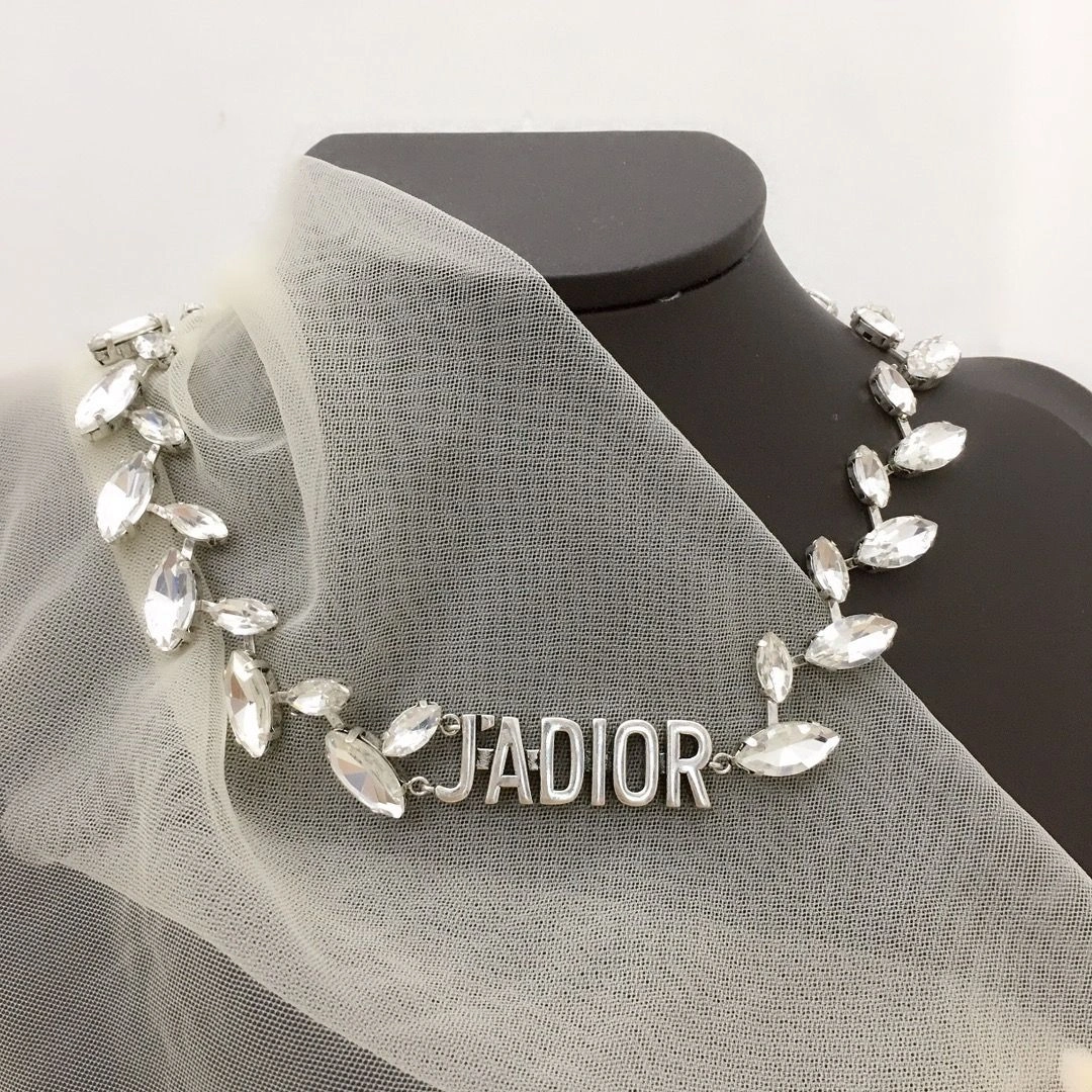 Replica Christian Dior Silver J’ADIOR Charm Luxury Marquise Diamonds Females White Cyrstal Necklace Online