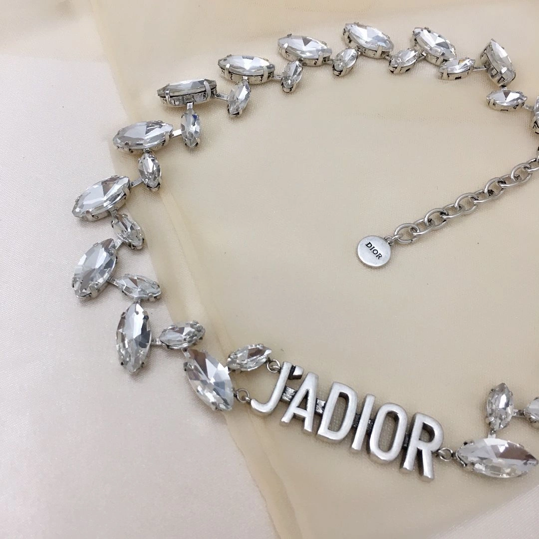 Replica Christian Dior Silver J’ADIOR Charm Luxury Marquise Diamonds Females White Cyrstal Necklace Online