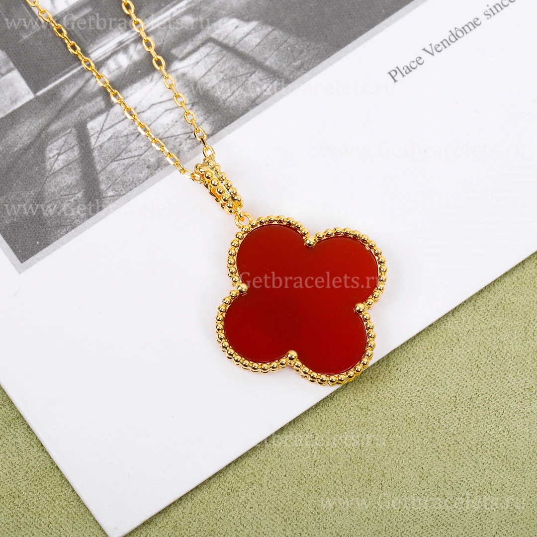 Replica Van Cleef Arpels Magic Alhambra Long Necklace 1 Motif Pendant 24mm