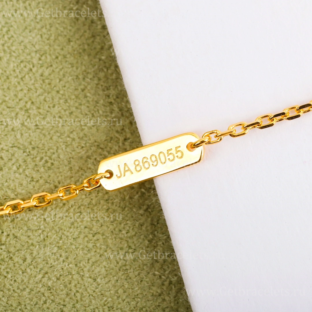 Replica Van Cleef Arpels Magic Alhambra Long Necklace 1 Motif Yellow Gold Rose Gold White Gold