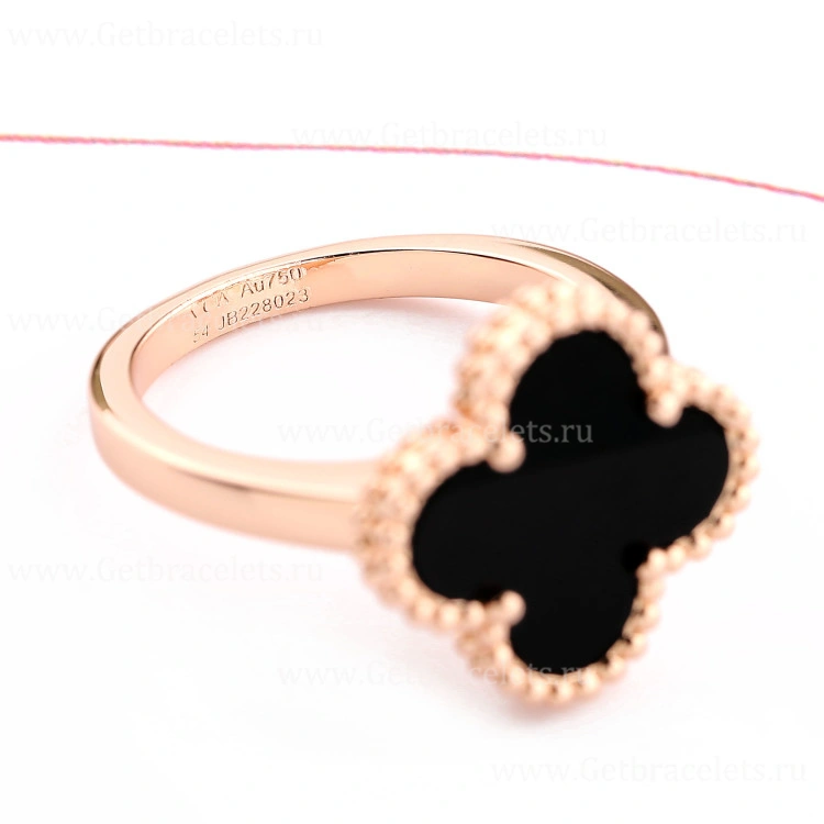 Replica Van Cleef Arpels Magic Alhambra Ring Wiht Mother-of-Pearl