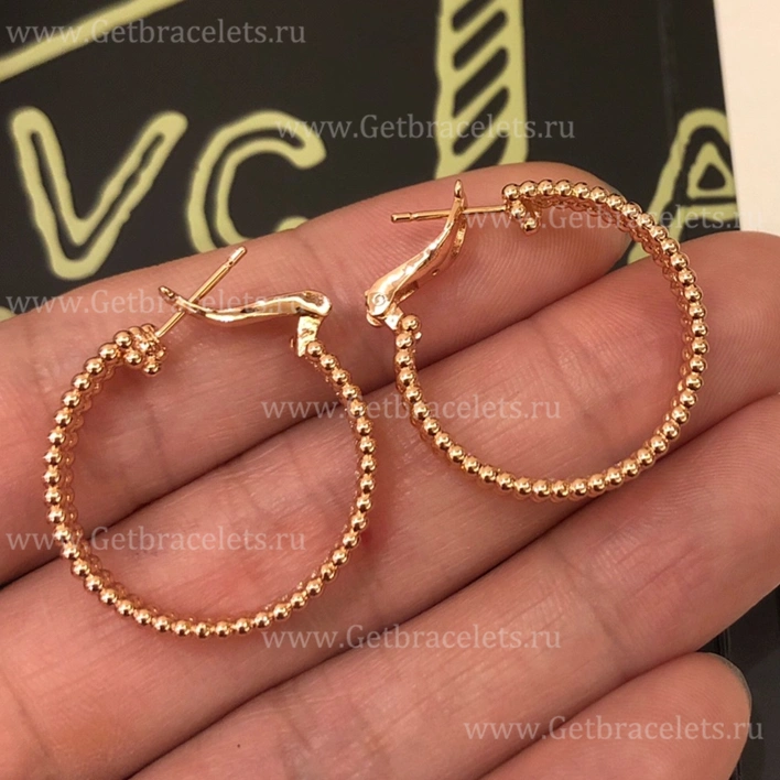 Replica Van Cleef Arpels Perlee 1 Row Diamonds Earrings