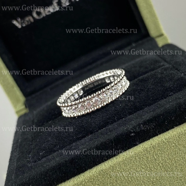 Replica Van Cleef Arpels Perlee 1 Row Diamonds Rings