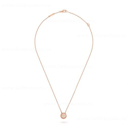 Replica Van Cleef Arpels Perlee Diamonds Pendant Rose Gold