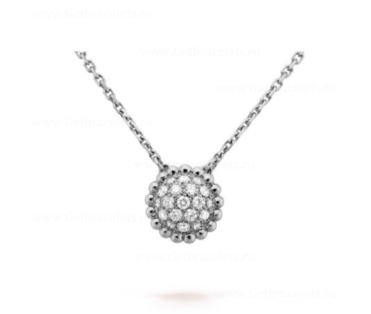 Replica Van Cleef Arpels Perlee Diamonds Pendant White Gold