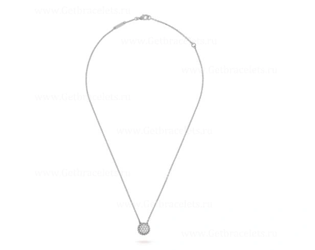 Replica Van Cleef Arpels Perlee Diamonds Pendant White Gold