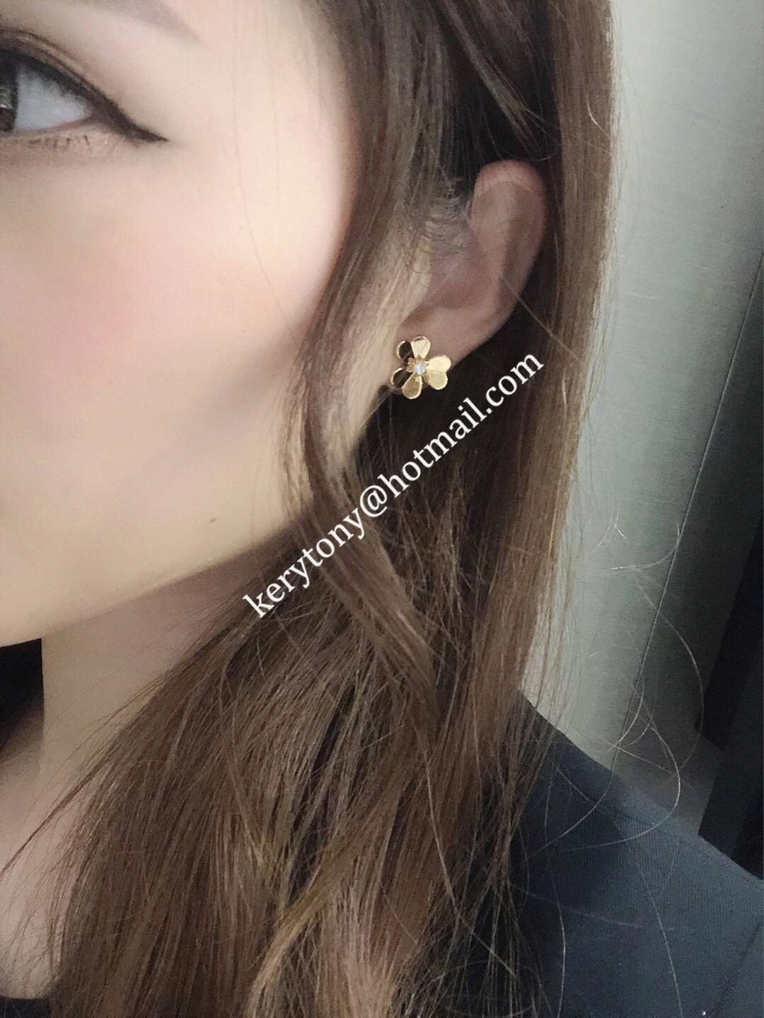 Spring Van Cleef Arpels Frivole Mini Earrings Yellow Gold White Gold Rose Gold With Diamond Low Price