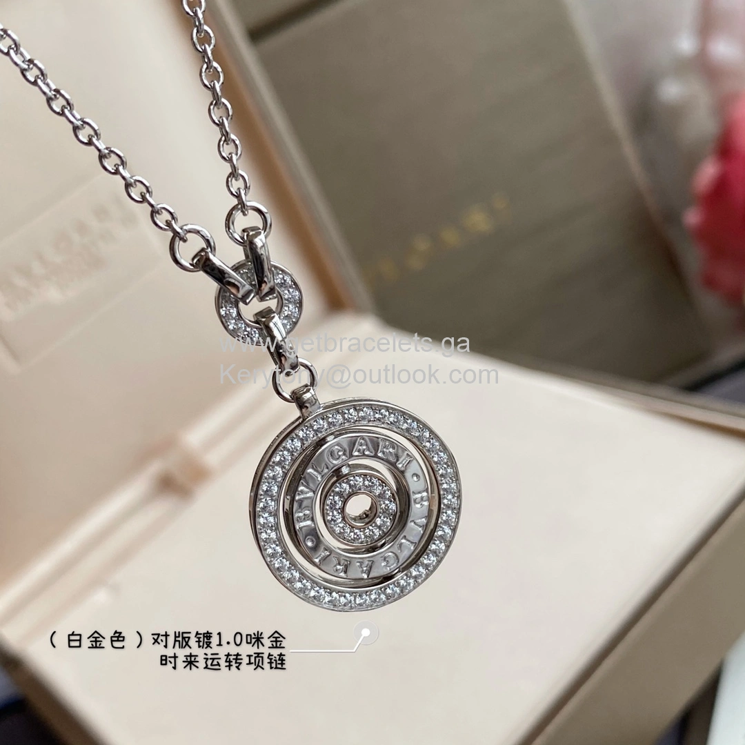 Transshipment Necklace Yellow Gold Rose Gold White Gold With Diamonds Replica
