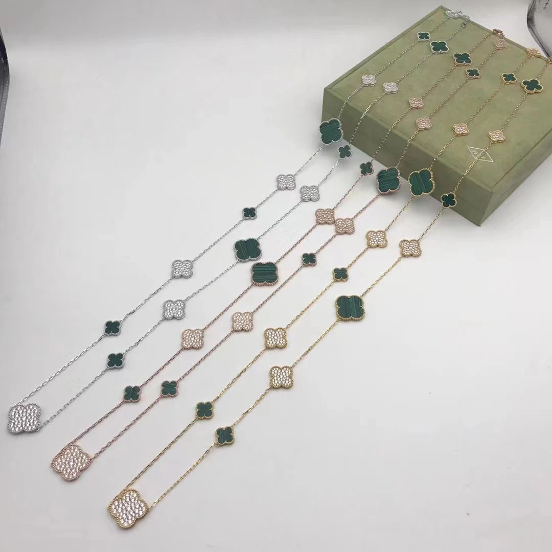 Van Cleef & Arpels Magic Alhambra Long Necklace 16 Motifs With Diamonds 120cm More Colors