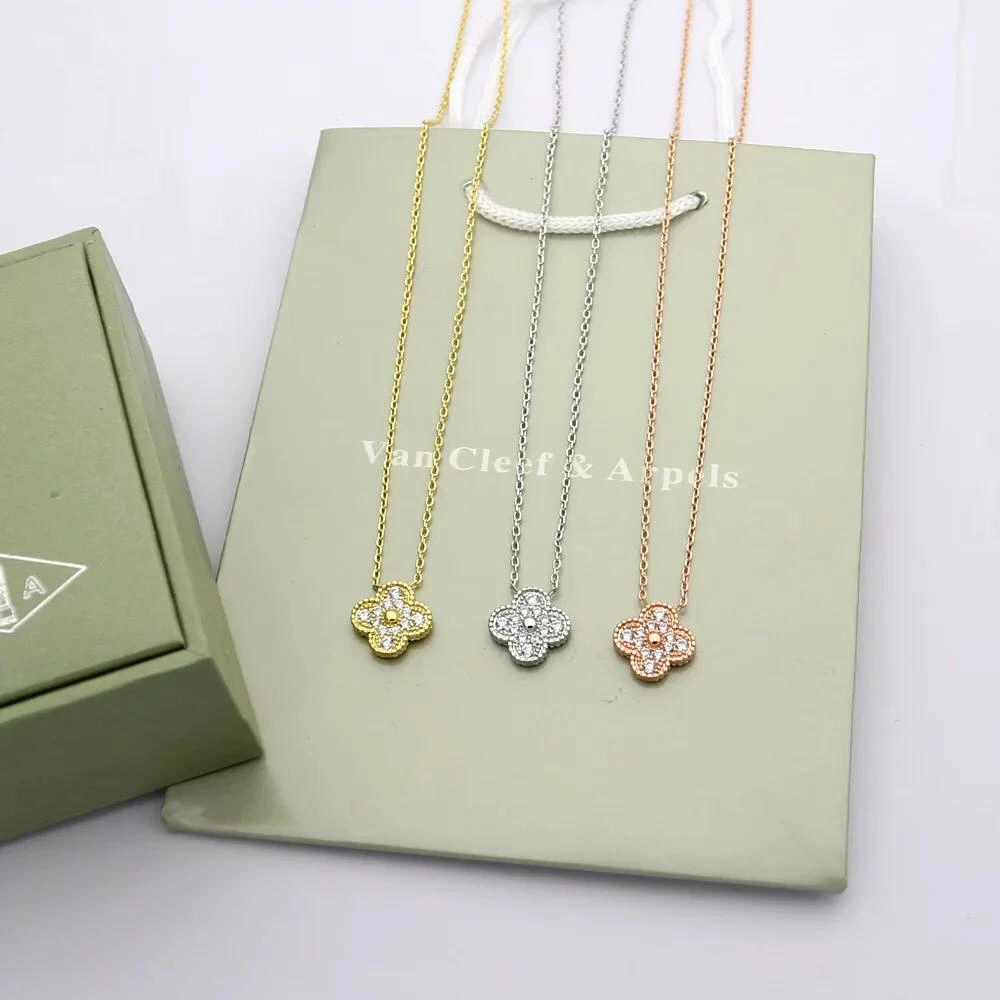 Van Cleef & Arpels Magic Vintage Alhambra Pendant With Diamond