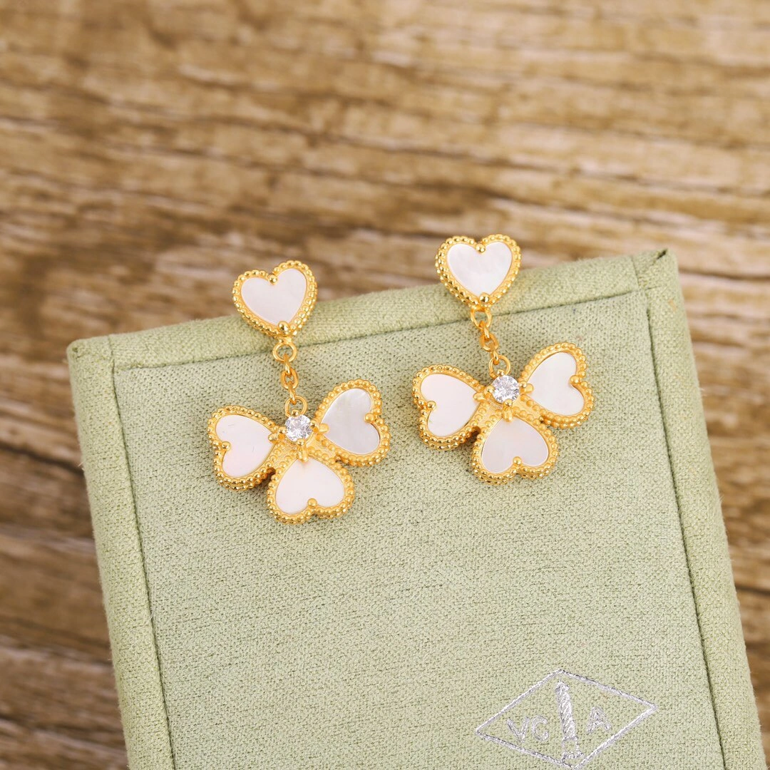 Van Cleef & Arpels Sweet Alhambra Effeuillage Earrings