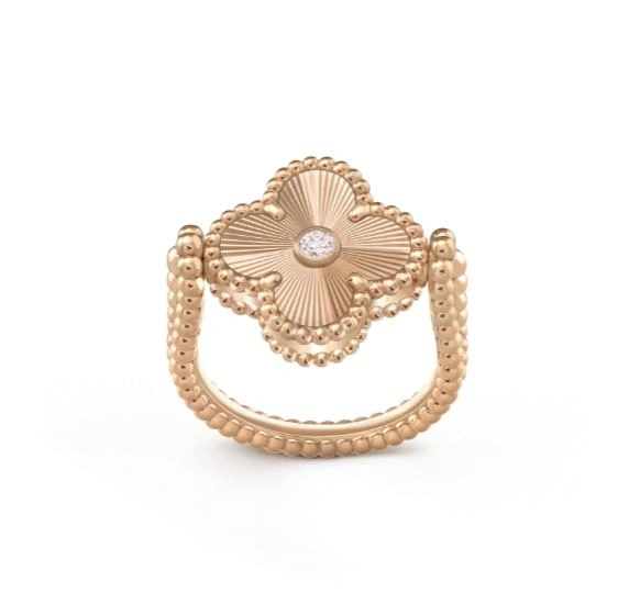 Van Cleef & Arpels Vintage Alhambra Reversible Ring