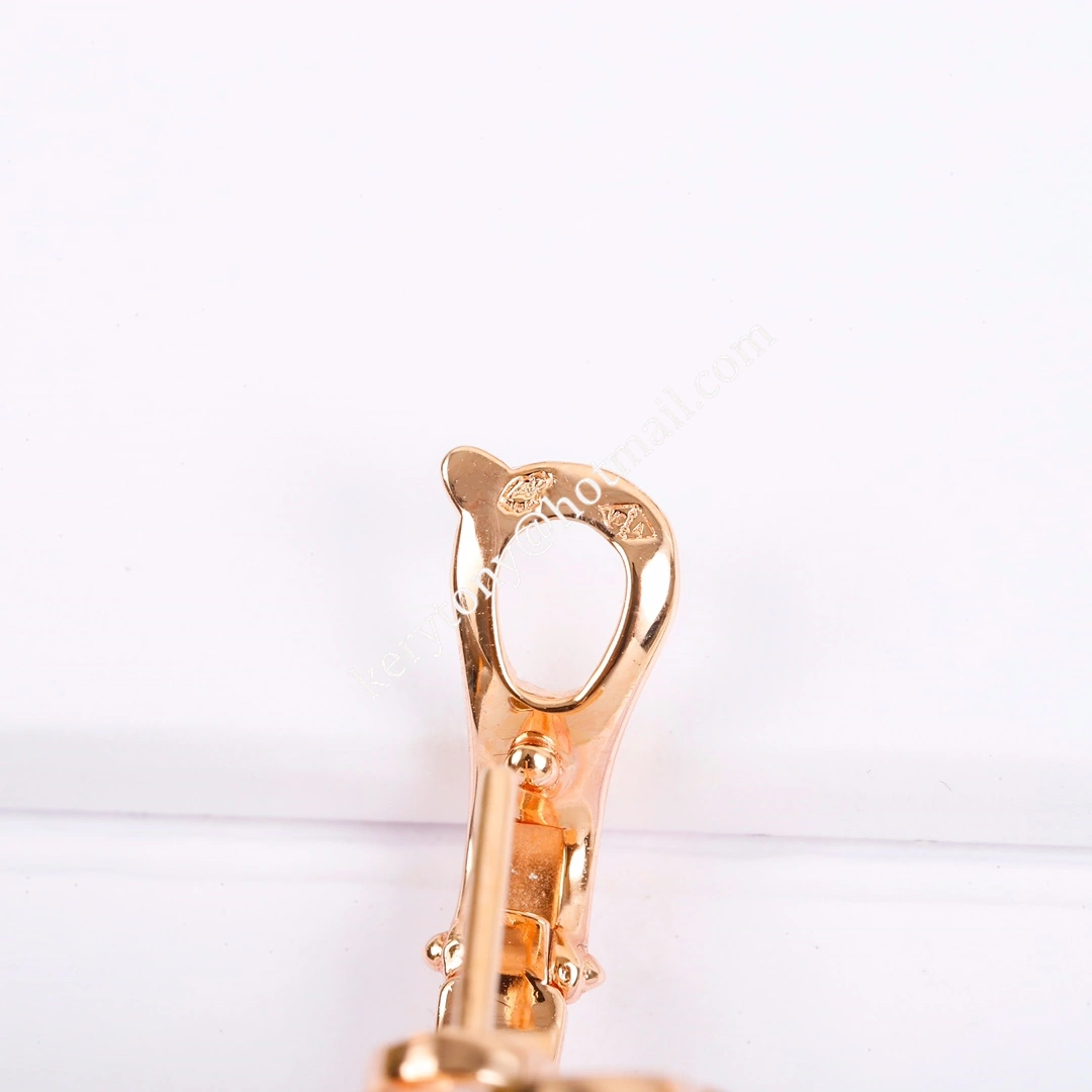 Van Cleef Arpels Frivole Small Earrings Rose Gold Yellow Gold With Diamond