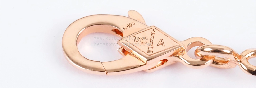 Van Cleef Arpels Magic Alhambra Bracelet 5 Motifs Gray Mother-of-pearl Rose Gold