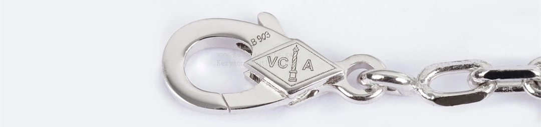 Van Cleef Arpels Magic Alhambra Bracelet 5 Motifs White Gold with Diamonds