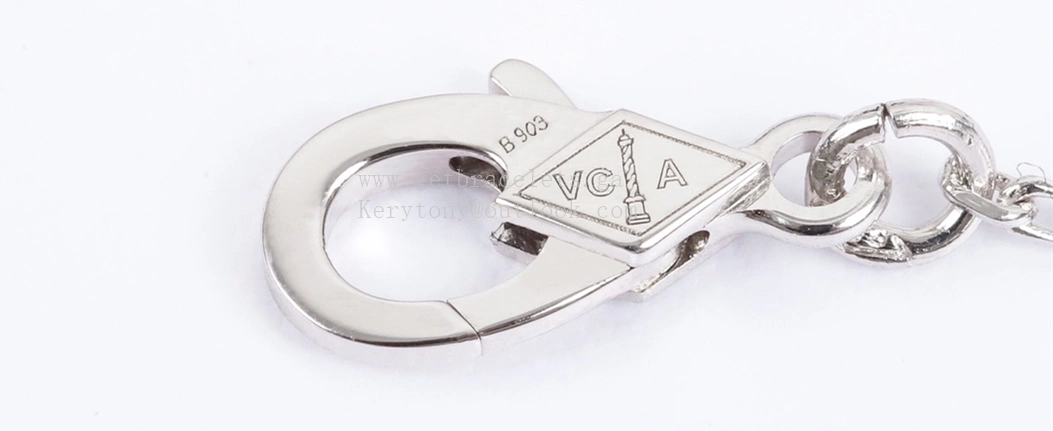 Van Cleef Arpels Magic Alhambra Pendant White Gold with Pave Diamonds