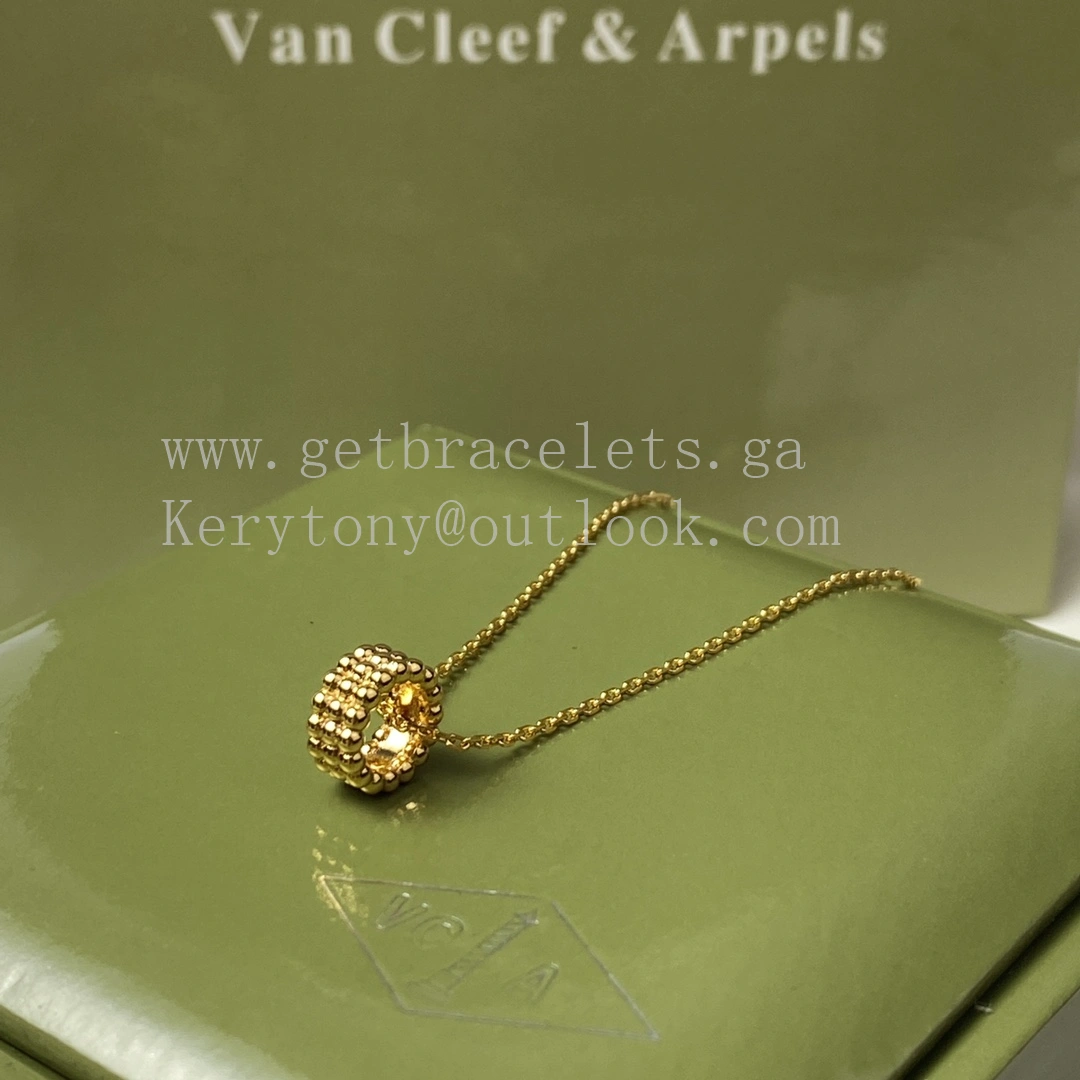 Van Cleef Arpels Perlee Pearls Necklace 3 Rows Yellow Gold Rose Gold White Gold