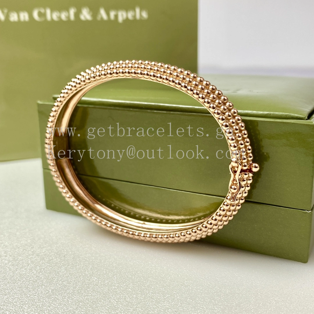 Van Cleef Arpels Perlee Pearls of Gold Bracelet 5 Rows Yellow Gold Rose Gold White Gold