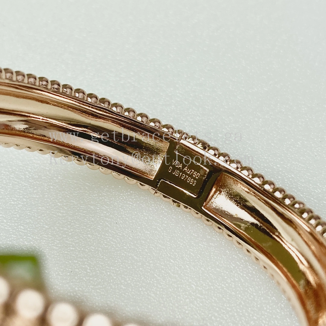 Van Cleef Arpels Perlee Pearls of Gold Bracelet 5 Rows Yellow Gold Rose Gold White Gold