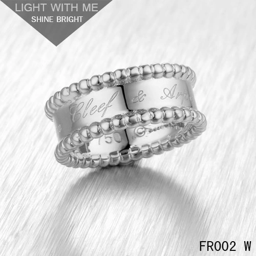 Van Cleef Arpels Perlee Signature Ring in White Gold