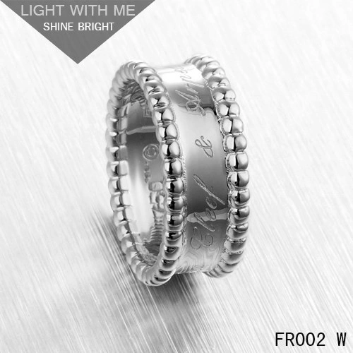 Van Cleef Arpels Perlee Signature Ring in White Gold