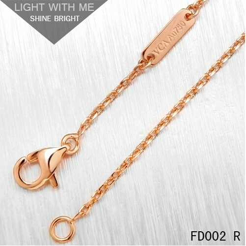 Van Cleef Arpels Pink Gold Perlee Pendant 3 Rows