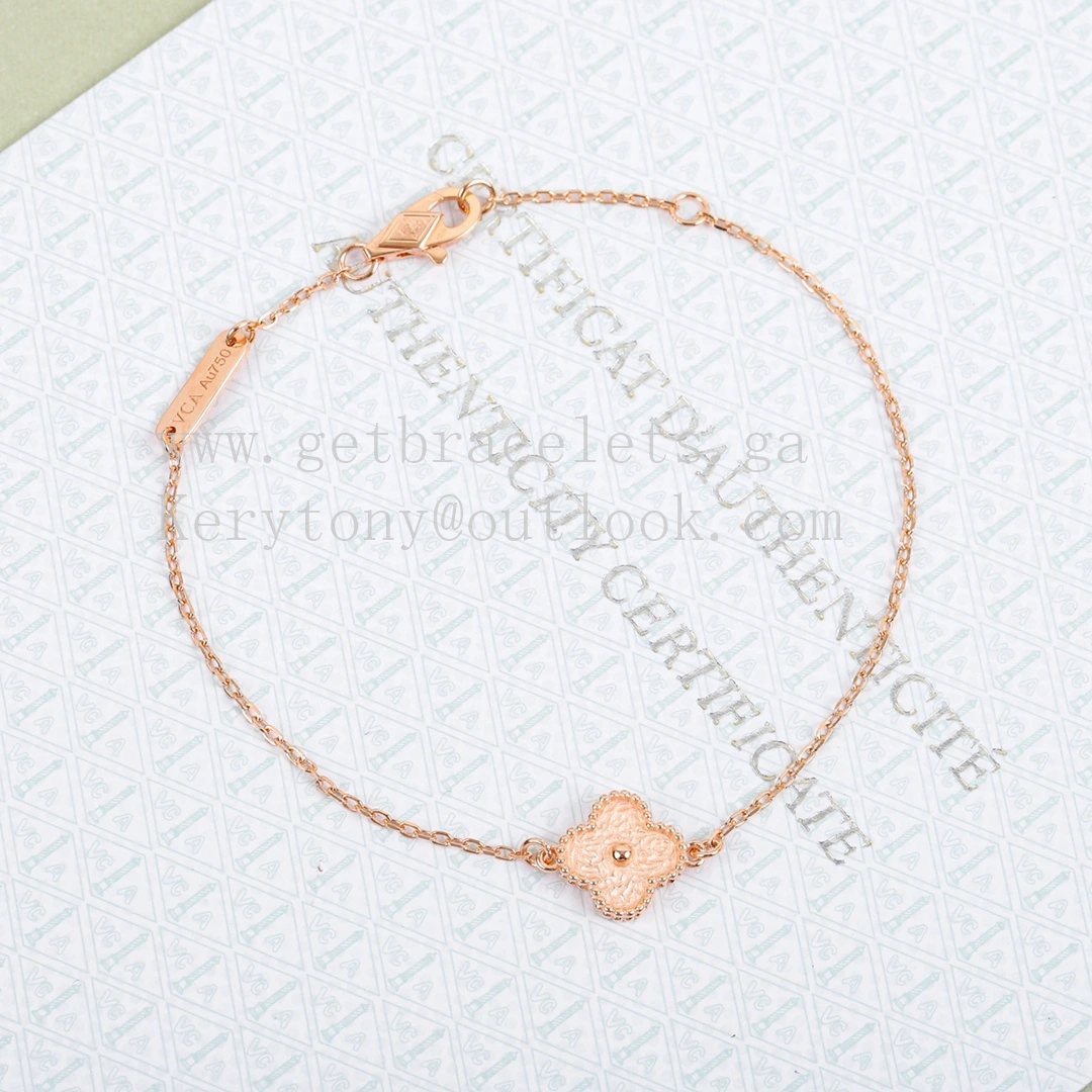 Van Cleef Arpels Sweet Alhambra Bracelet Rose Gold