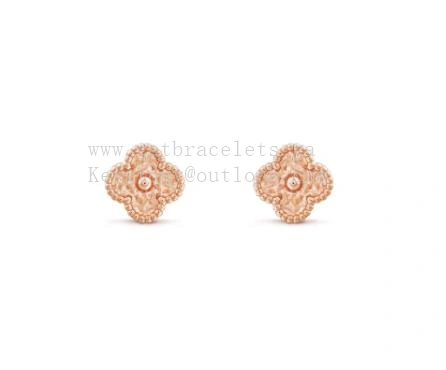 Van Cleef Arpels Sweet Alhambra Earstuds Rose Gold