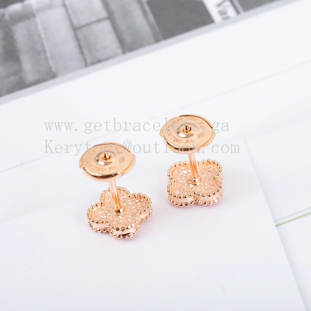 Van Cleef Arpels Sweet Alhambra Earstuds Rose Gold