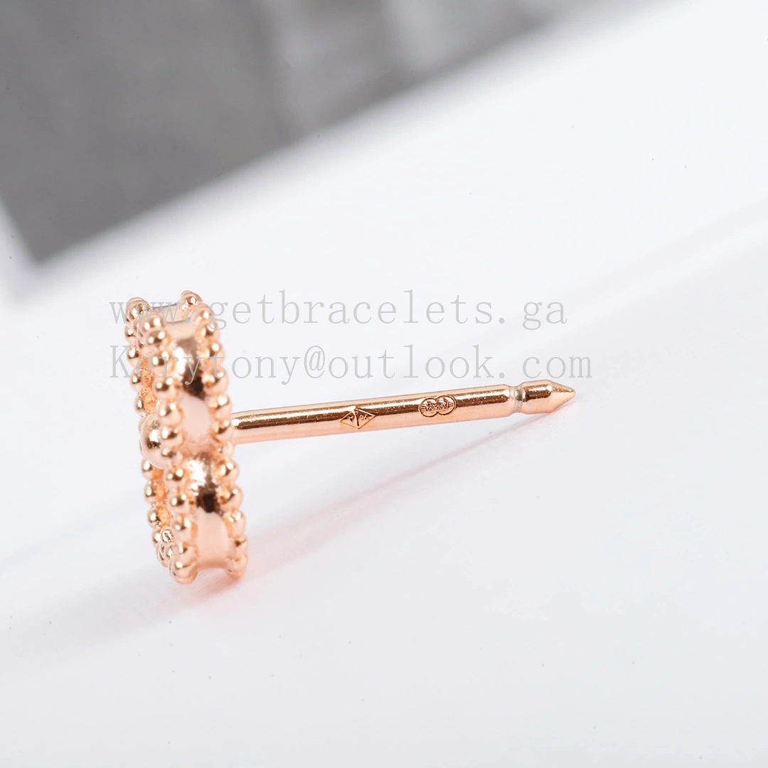 Van Cleef Arpels Sweet Alhambra Earstuds Rose Gold