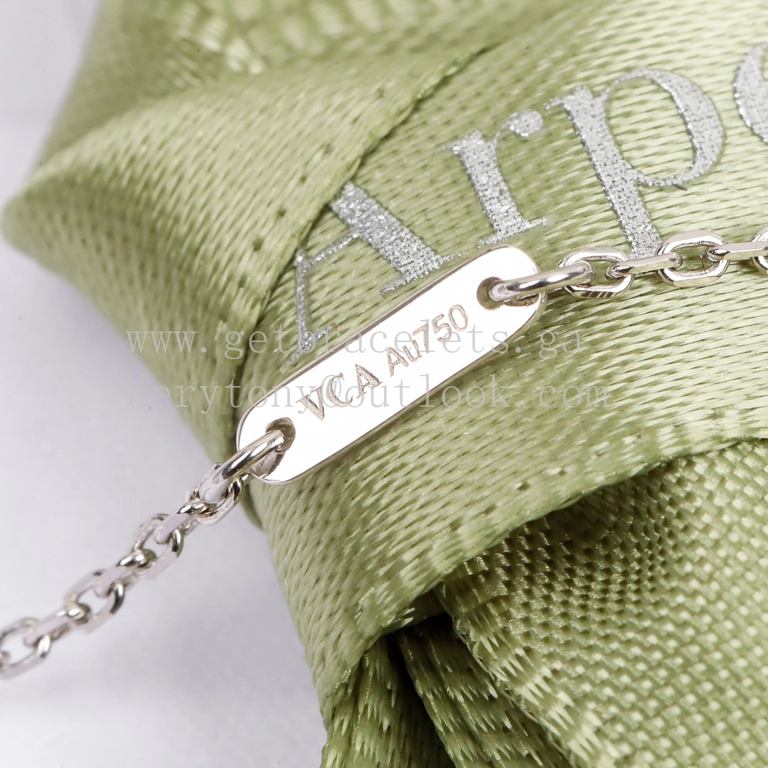 Van Cleef Arpels Sweet Alhambra Pendant White Gold With Pave Diamonds