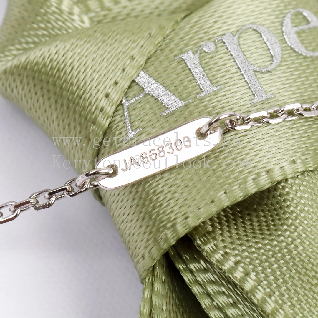 Van Cleef Arpels Sweet Alhambra Pendant White Gold With Pave Diamonds